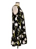 Halogen 100% Polyester Floral Black Casual Dress Size L - photo 4