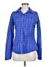 Columbia Plaid Blue Long Sleeve Blouse Size M - photo 1
