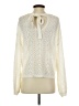 Bishop + Young 100% Acrylic Chevron-herringbone Ivory Pullover Sweater Size S - photo 2
