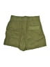 Zara Solid Green Khaki Shorts Size XS - photo 2