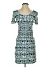 Mudd Print Teal Casual Dress Size S - photo 1