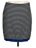 Anne Klein Stripes Blue Casual Skirt Size 12 - photo 1