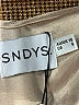 SNDYS. 100% Polyester Metallic Tan Gold Cocktail Dress Size 6 - photo 4