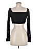 Papermoon Black Long Sleeve Top Size M - photo 2
