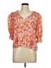 Emerson Rose 100% Rayon Orange 3/4 Sleeve Blouse Size L - photo 1