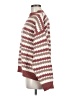 Line & Dot 100% Polyester Stripes Burgundy Pullover Sweater Size M - photo 5