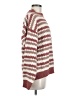 Line & Dot 100% Polyester Stripes Burgundy Pullover Sweater Size M - photo 4