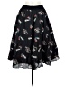 Joie Print Black Casual Skirt Size 6 - photo 1
