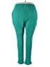 Cathy Daniels Solid Teal Casual Pants Size 3X - photo 2
