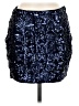 H&M 100% Polyester Tweed Blue Formal Skirt Size 6 - photo 1