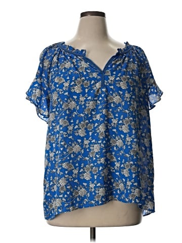 Max Studio Short Sleeve Blouse (view 1)
