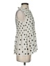 Rose + Olive 100% Polyester Ivory Sleeveless Blouse Size XS - photo 4