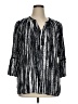 Gloria Vanderbilt 100% Viscose Silver 3/4 Sleeve Blouse Size XL - photo 1
