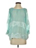 Freeway Teal 3/4 Sleeve Blouse Size S - photo 1