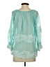Freeway Teal 3/4 Sleeve Blouse Size S - photo 2