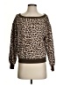 INC International Concepts Animal Print Brown Pullover Sweater Size S (petite) - photo 1