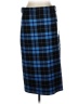 Zara Plaid Blue Formal Skirt Size L - photo 1