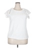Nine West White Short Sleeve Top Size XXL - photo 1