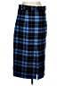 Zara Plaid Blue Formal Skirt Size L - photo 2