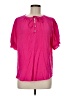 Entro Pink Short Sleeve Blouse Size M - photo 1