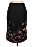 Ted Baker London 100% Polyester Floral Black Formal Skirt Size 2 (0) - photo 2