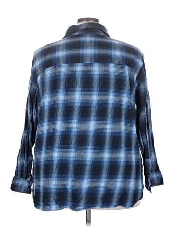 Lee 3/4 Sleeve Button-Down Shirt (view 2)