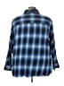 Lee 100% Cotton Plaid Blue 3/4 Sleeve Button-Down Shirt Size 3X - photo 2