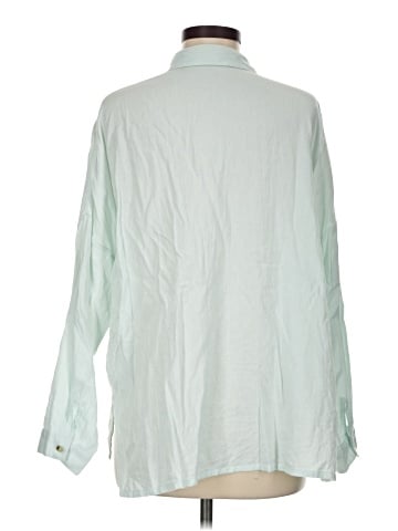 Topshop Long Sleeve Button-Down Shirt (view 2)