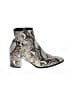 Madden Girl Animal Print Silver Ankle Boots Size 8 1/2 - photo 1