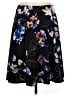 Renee C. Floral Black Casual Skirt Size M - photo 1
