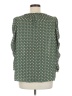 Max Studio 100% Polyester Green Long Sleeve Blouse Size M - photo 2