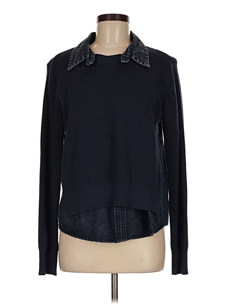 Pre-owned Current Air Pullover Sweater In Black