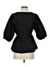 Mittoshop 100% Cotton Black 3/4 Sleeve Blouse Size S - photo 2