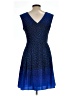 Ann Taylor LOFT 100% Polyester Polka Dots Blue Cocktail Dress Size 6 - photo 2