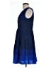 Ann Taylor LOFT 100% Polyester Polka Dots Blue Cocktail Dress Size 6 - photo 5