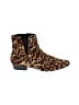 Isabel Marant 100% Leather Animal Print Brown Ankle Boots Size EU 37 - photo 1