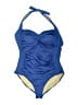 Assorted Brands Color Block Blue One Piece Swimsuit Size L - photo 1
