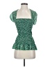 Shein 100% Polyester Green Short Sleeve Top Size 4 - photo 1