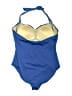 Assorted Brands Color Block Blue One Piece Swimsuit Size L - photo 2