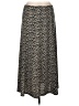 Chico's Print Black Casual Skirt Size Med (1) - photo 1