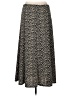 Chico's Print Black Casual Skirt Size Med (1) - photo 2