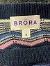 Brora Chevron-herringbone Blue Short Sleeve Turtleneck Size 8 - photo 7