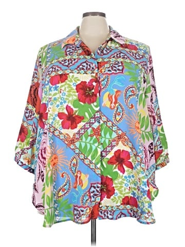 Cynthia Rowley 3/4 Sleeve Blouse (view 1)