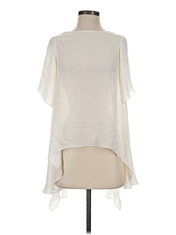 Elizabeth and James Short Sleeve Silk Top (view 1)