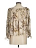 Wilfred 100% Polyester Gold 3/4 Sleeve Blouse Size M - photo 2