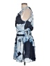 Ramy Brook 100% Polyester Print Blue Cocktail Dress Size L - photo 5