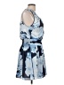 Ramy Brook 100% Polyester Print Blue Cocktail Dress Size L - photo 4