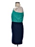 A'gaci Color Block Teal Cocktail Dress Size M - photo 5