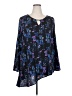 Avenue 100% Polyester Blue 3/4 Sleeve Blouse Size 18 Plus - photo 1