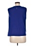 Talbots 100% Polyester Blue Sleeveless Blouse Size 8 - photo 2